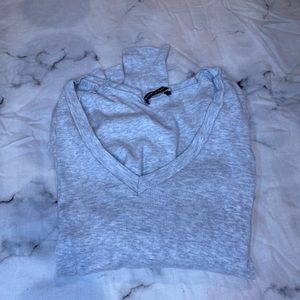 Long sleeve brandy top